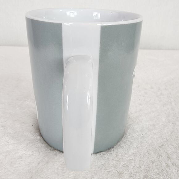 Fringe "Lou" Bulldog Feathered Cap Grey Ceramic Coffee Mug Microwave DW Safe - Picture 2 of 7